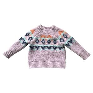 CAT & JACK Cozy Aztec Sweater